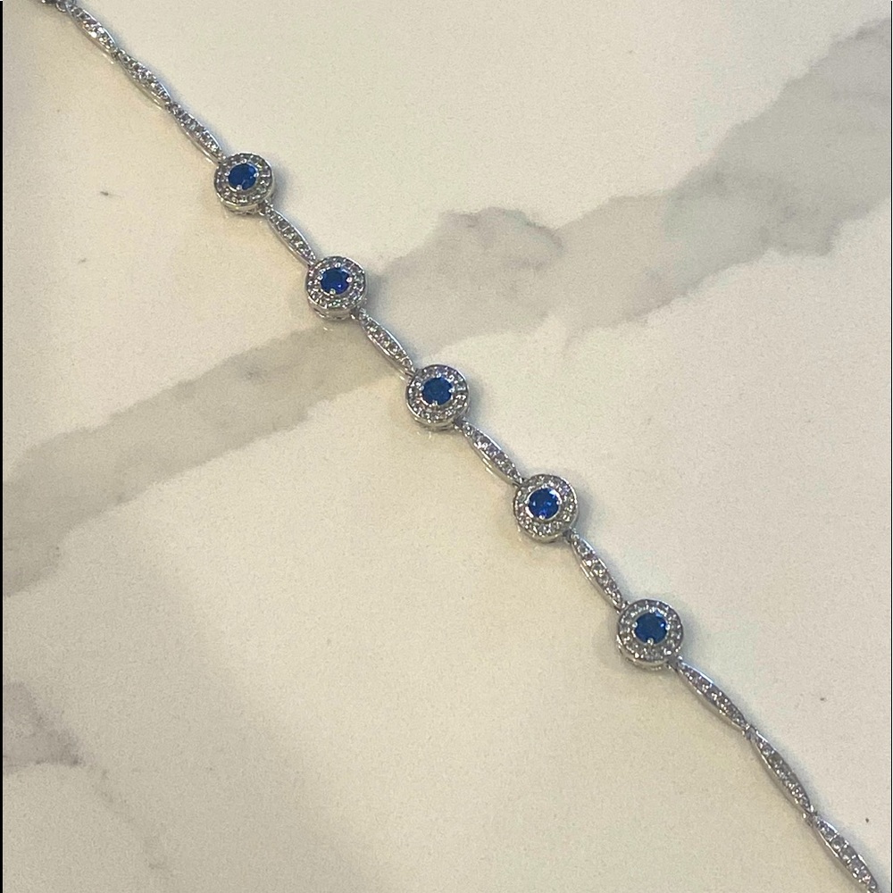 Jared lab created sapphire bracelet